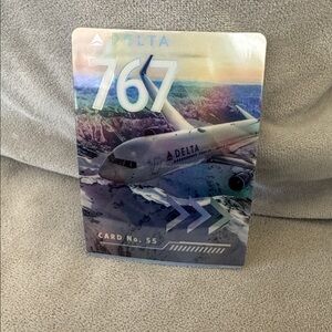 Delta Pilot Trading Card Collectible Boeing 767-300ER Delta Airlines 2022 #55